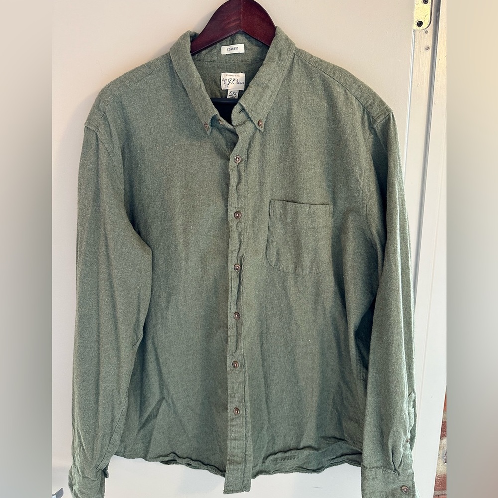 J Crew XXL Twill Button Down